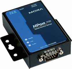 NPort 5150 1-портовый асинхронный сервер RS-232/422/485 в Ethernet MOXA - фото