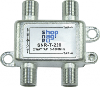 Ответвитель абонентский SNR-T-218 на 2 отвода, вносимое затухание IN-TAP 18dB.
